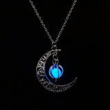 Fashion Luminous Glow In the Dark Necklace Sailor Moon Pendant Necklace For Women Heart Necklace N2378