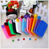 3D building Blocks brick Style Soft Silicone Mobile Phone Protective Cover Case for Apple iphone 5 5s SE 5SE 5/5s