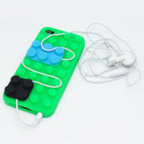 3D building Blocks brick Style Soft Silicone Mobile Phone Protective Cover Case for Apple iphone 5 5s SE 5SE 5/5s