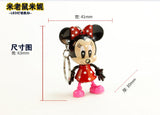 Hot Sale 2016 Mickey Mouse And Minnie Mouse Toys Figures toy key chain Action Figures LED toys Gift Men Women Souvenirs 2 choose