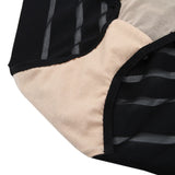 Aimer Women Feel Smooth Panty Stripes Design Low Waist Boy Shorts AM23Y31