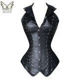 waist trainer corsets  Leather steampunk corselet gothic clothing waist trainer lingerie slimming party corsets and bustiers