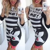 2016 Casual Party Night Club Dress Cartoon Army Minnie Mouse Military Camouflage Print Summer Bodycon Dress Robe Sexy Moulante
