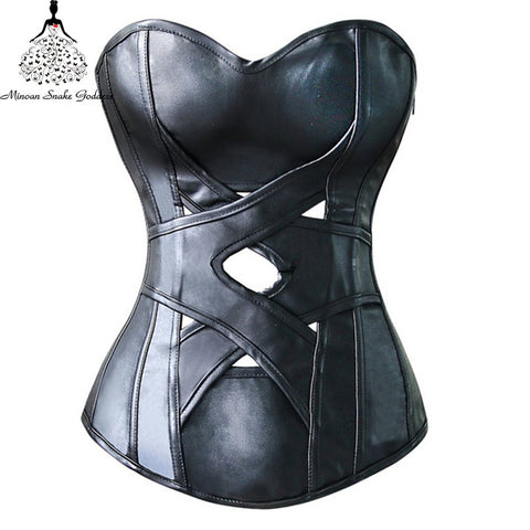 Leather corset  waist trainer corset Corset steampunk gothic waist trainer sexy corselet Bustier corset corselet waist trainer