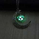Fashion Luminous Glow In the Dark Necklace Sailor Moon Pendant Necklace For Women Heart Necklace N2378