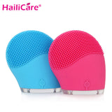 Hailicare Electric Face Cleanser Vibrate Waterproof Silicone Cleansing Brush Massager Facial Vibration Skin Care Spa Massage