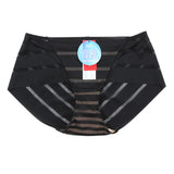 Aimer Women Feel Smooth Panty Stripes Design Low Waist Boy Shorts AM23Y31