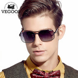 VEGOOS Brand Designer Polarized Sunglasses Men sun glasses whole retro aviation stainless frame oculos de sol masculino #3073