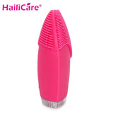 Hailicare Electric Face Cleanser Vibrate Waterproof Silicone Cleansing Brush Massager Facial Vibration Skin Care Spa Massage