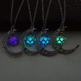 Fashion Luminous Glow In the Dark Necklace Sailor Moon Pendant Necklace For Women Heart Necklace N2378