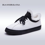 BASSIRIANA Winter Woman Shoes Casual Shoes Plush Lady's Trend Cotton-padded Shoes Thickening Warm Shoes Women