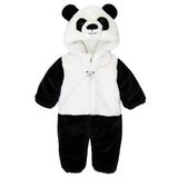 Free Shipping 2016 New Cute Animal Panda One Piece Long Sleeve Cotton Newborn Baby Romper Baby Costume Clothing Clothes