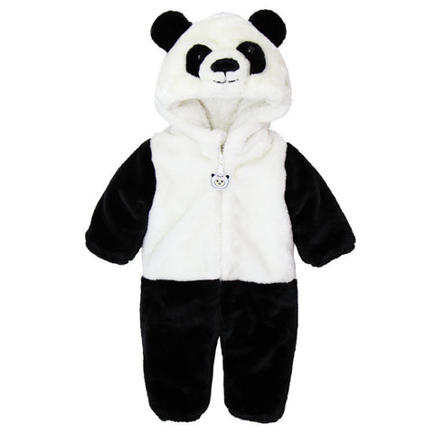 Free Shipping 2016 New Cute Animal Panda One Piece Long Sleeve Cotton Newborn Baby Romper Baby Costume Clothing Clothes
