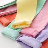 High Quality Spring Summer Fashion Children Pants Candy Color Pencil Girls Pants