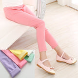 High Quality Spring Summer Fashion Children Pants Candy Color Pencil Girls Pants