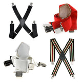 Men Suspender Elastic New Fashion 50mm Wide Mens Gentles Braces Plain Heavy Duty durable Suspender Elastic