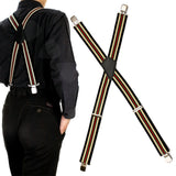 Men Suspender Elastic New Fashion 50mm Wide Mens Gentles Braces Plain Heavy Duty durable Suspender Elastic