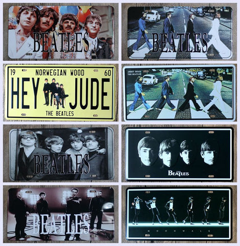 The Beatles Michael Jackson Star license plate Metal Painting Vintage Wall Bar Home Art Decor  Mix Order 30X15CM  R-3 9115