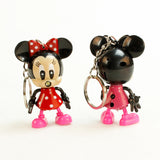 Hot Sale 2016 Mickey Mouse And Minnie Mouse Toys Figures toy key chain Action Figures LED toys Gift Men Women Souvenirs 2 choose