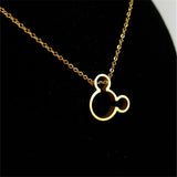 Wholesale 10Pcs/lot  New Fashion Delicate Cute Minnie Mouse Necklace Pendant Sailor Moon Collar Choker Best Friend Gift Bijoux