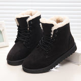 2016 New Warm Winter Boots For Women Ankle Boots Waterproof Snow Girls Boots Female Shoes Suede with Plush Insole Botas Mujer