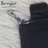 Burvogue Women Corset  Waist Corsets  Black Latex Zipper Underbust Corset Slimming 9 Steel Bone Body Shaper Corset