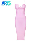 2016 Women Winter  pu leather dress BUSTIER PENCIL celebrity sexy bodycon party dresses nude pink red black kim kardashian dress