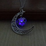 Fashion Luminous Glow In the Dark Necklace Sailor Moon Pendant Necklace For Women Heart Necklace N2378